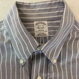 Brooks Brothers Men’s Slim Fit Dress Shirt – Size 15 ½ 33, 100% American Supima